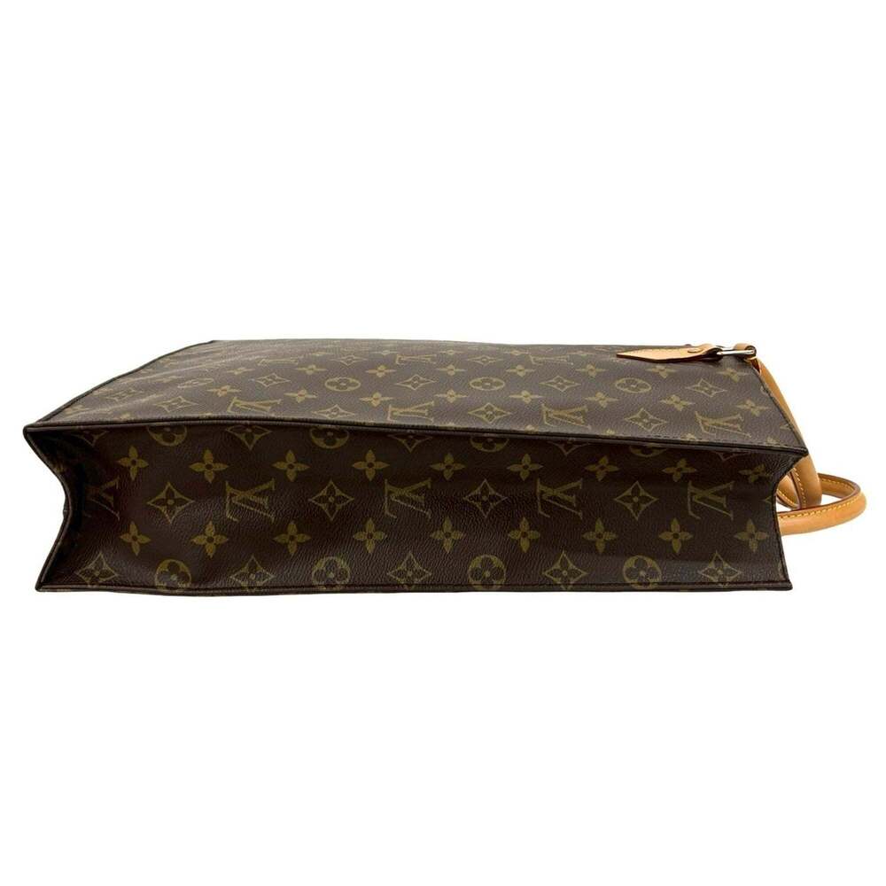 LOUIS VUITTON Authentic Brown Monogram Leather Tote Bag - Picture 6 of 10